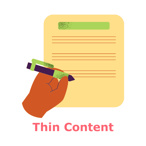 Boosting Organic Traffic with SEO optimization Thin Content Icon